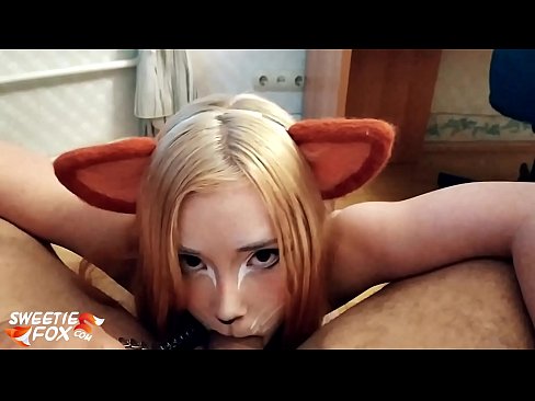 ❤️ Кицунэ заглотить хуй и сперма в рот Секс видео на нашем сайте ❤